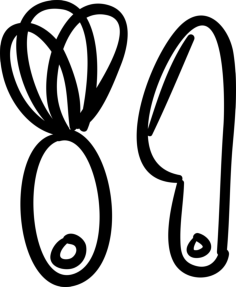 Kitchen Utensils Toys Couple Vinyl Cutting Svg File, Free Vectors File
